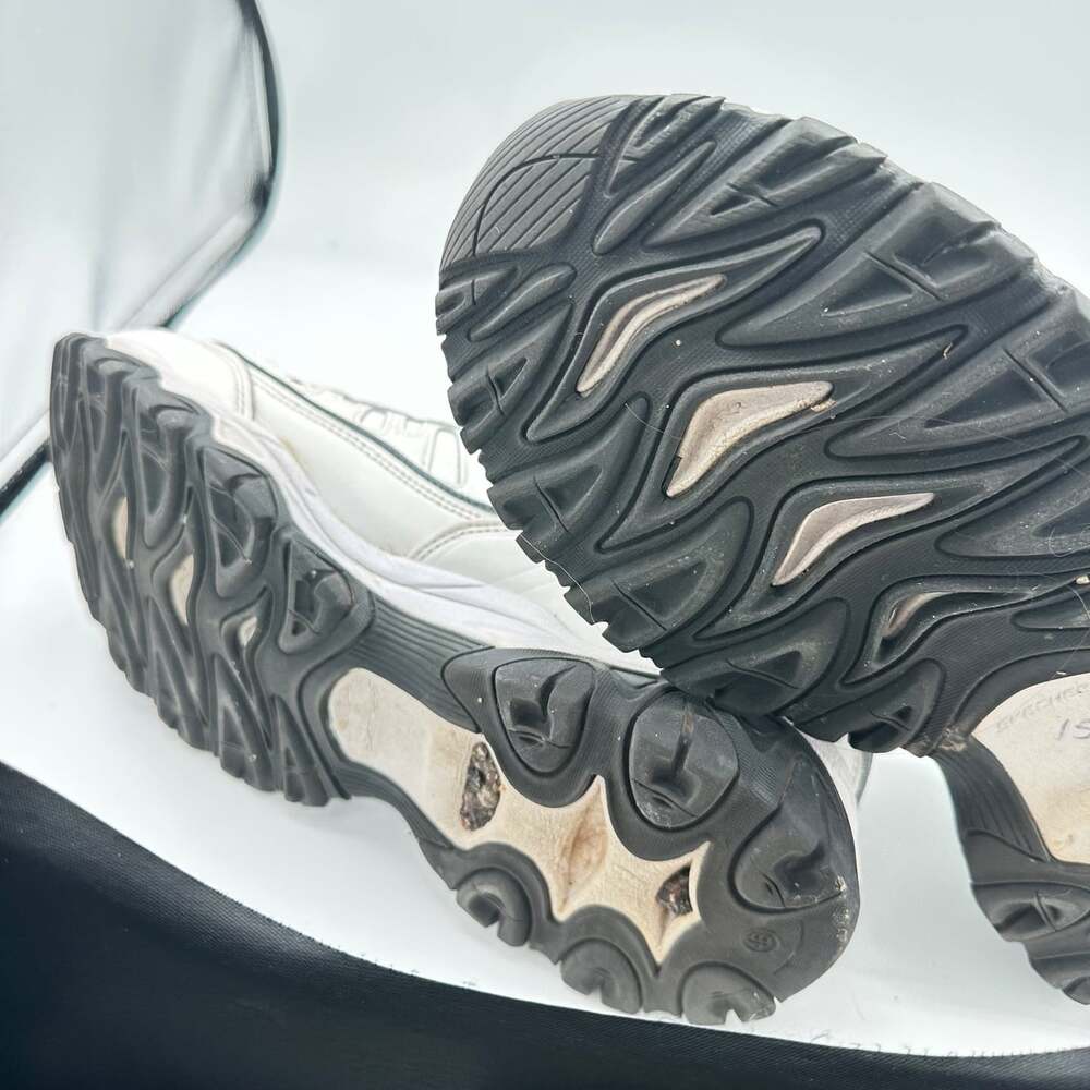 Skechers Men’s After Burn Memory Fit sneakers size 9 white dad shoes hook&loop - Picture 7 of 7